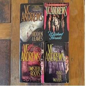 VC Andrews De Beers Series 4 Book Lot Hidden Leaves Wicked Roots 4pk‎